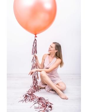Giant balloon in pastel rose gold