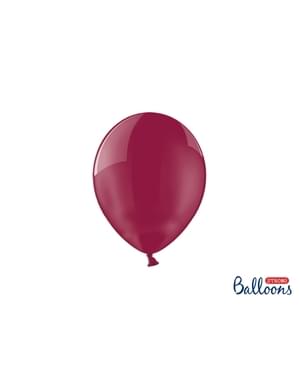 मैरून में 100 अतिरिक्त मजबूत गुब्बारे (23 सेमी)