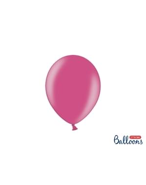 Metalik pembe renkte 50 ekstra güçlü balon (23 cm)