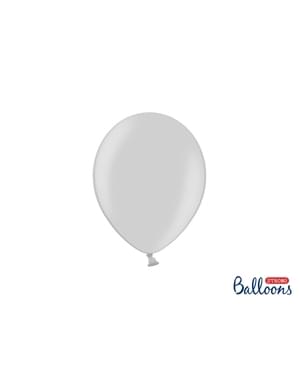 Metalik Gri 100 Güçlü Balon, 23 cm
