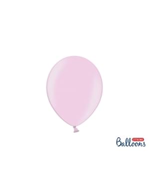 Metalik Pastel Pink'de 100 Güçlü Balon, 23 cm