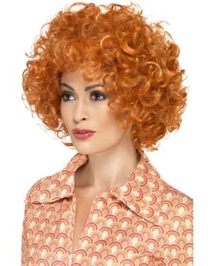 Perucă afro roșcată pentru bărbat