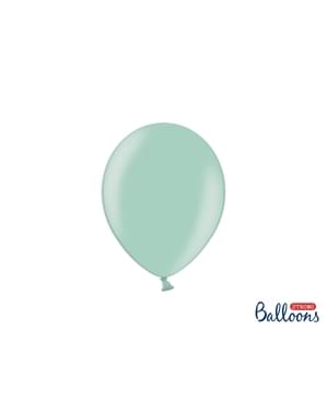 100 balon ekstra kuat berwarna hijau pucat metalik (23 cm)