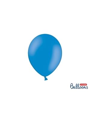 100 Balon Kuat dalam Warna Biru Sedang, 23 cm