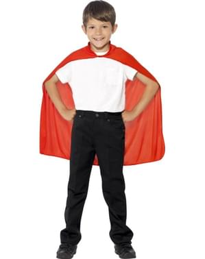 Красная накидка супергероя для ребенка