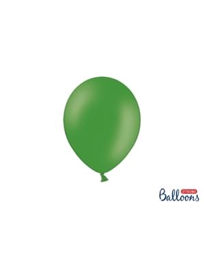 100 Balon Kuat di Metallic Emerald Green, 23 cm