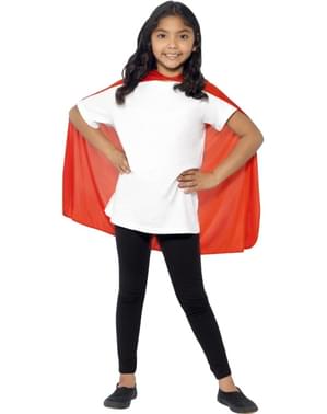Rød Superheltkappe til Barn