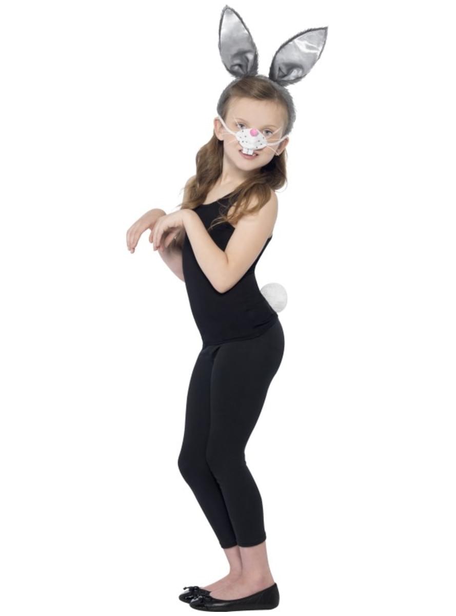 Bunny costume kit for a girl