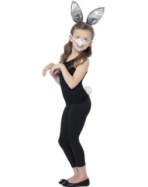 Bunny costume kit for a girl