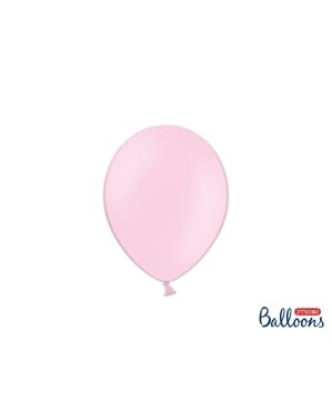 Metalik pembe bebek içinde 100 ekstra güçlü balon (23 cm)