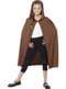 Brown Hooded Cape for Boys