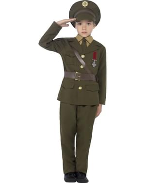Kontorassistent ved hæren kostume til børn