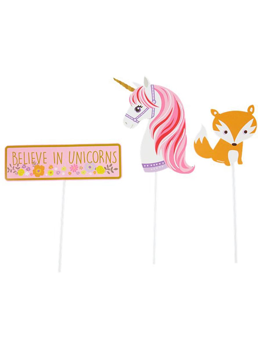 12 accesorii pentru photobooth prințesa unicorn - Pretty Unicorn