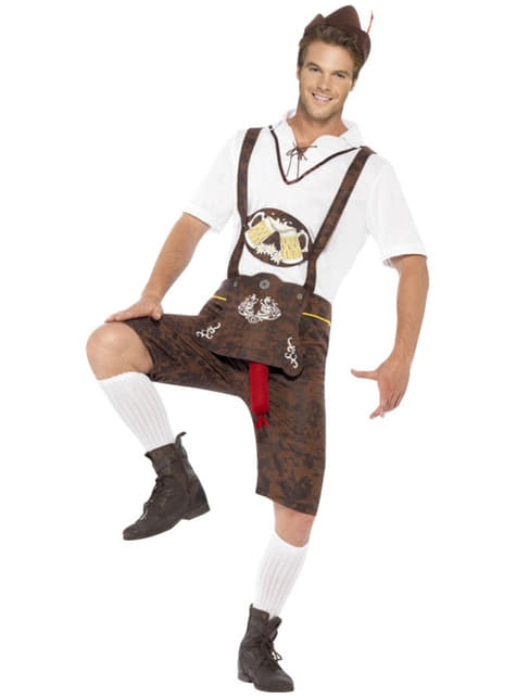 skolde forstene announcer Lederhosen Oktoberfest kostume med overraskelse. Det sejeste | Funidelia