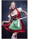 Weihnachtliches Dirndl Kostüm für Damen Fever
