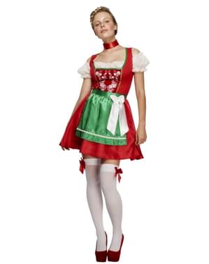 レディースクリスマスバイエルンコスチューム