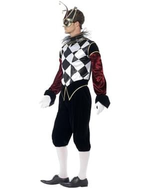 Venetiansk Harlekin Kostume