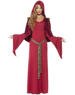 Disfraz de sacerdotisa medieval para mujer