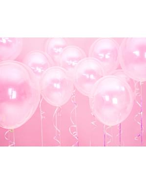 100 Clear Strong Balloons, 23 cm
