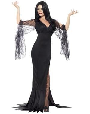 Dame Skumle Morticia Kostyme