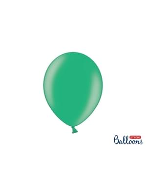 Metalik yeşil 100 ekstra güçlü balon (27 cm)