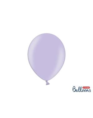10 balon ekstra kuat berwarna ungu metalik (27cm)