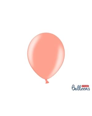 Gül altından 100 ekstra güçlü balon (27 cm)