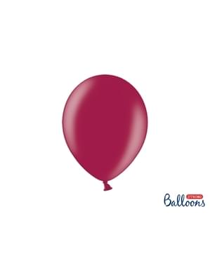 Metalik bordoda 10 ekstra güçlü balon (27cm)