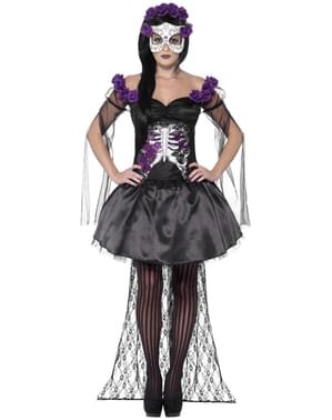 Womens Sexy Miss Day of the Dead Kostum