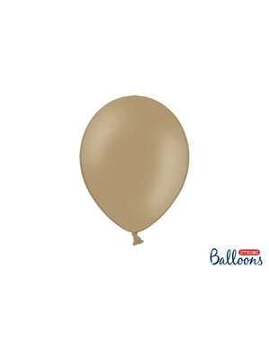 10 Balon Kuat di Light Pastel Brown, 27 cm