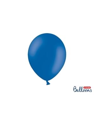 Metalik pastel mavide 10 ekstra güçlü balon (27cm)