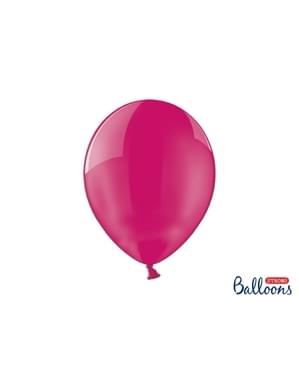 100 balon ekstra kuat berwarna pink kristal (30 cm)