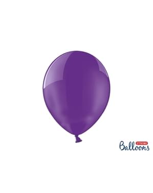100 balon ekstra kuat dalam lilac gaya kristal (30 cm)
