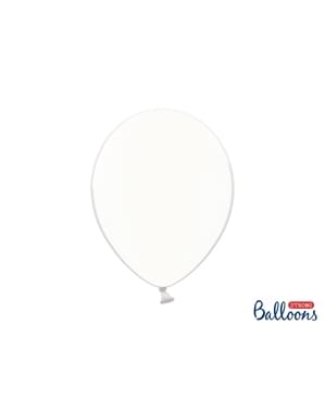 100 balon ekstra kuat dalam gaya kristal transparan (30 cm)