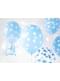 6 ballons avec coeurs bleus (30 cm)