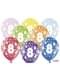 6 x Многоцветни латексови балони „8“ (30 см)