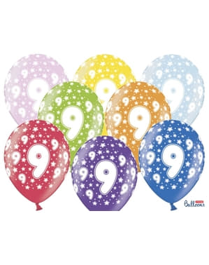 6 Luftballons aus Latex 