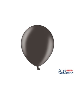 Metalik siyah 100 ekstra güçlü balon (30 cm)