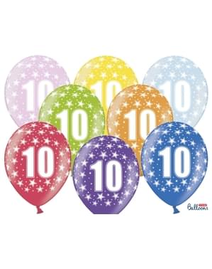10 palloncini di latex 