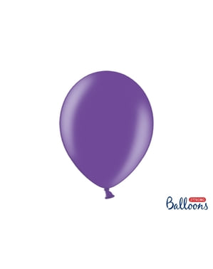 100 balon ekstra kuat berwarna ungu metalik (30 cm)