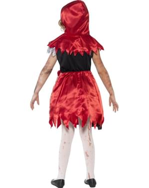 Déguisement chaperon rouge zombie fille