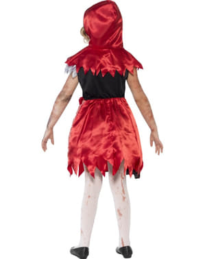 Dievčenský kostým Zombie červená čiapočka