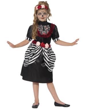 Disfraz de Catrina mexicana para niña
