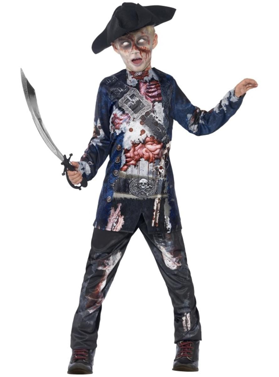 Zombie Pirat Deluxe Kostyme Gutt