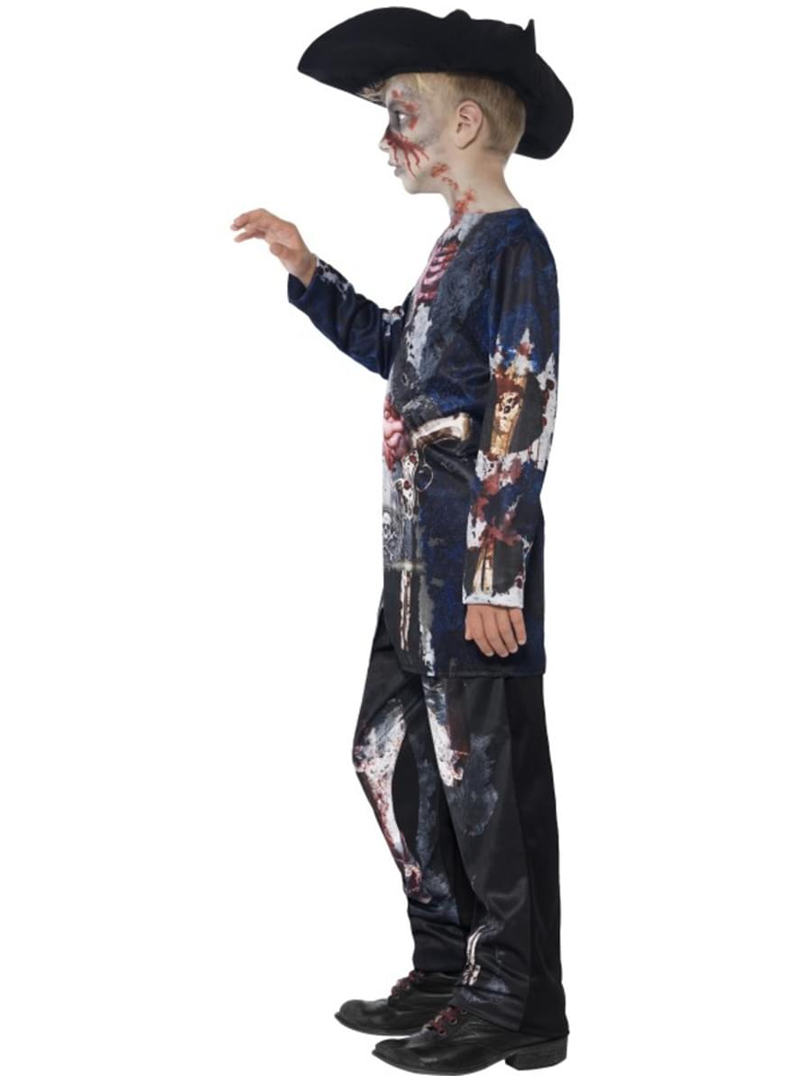 Jolly Rotten Zombiepirat Kostüm für Jungen deluxe