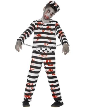 Costume da recluso zombie bambino