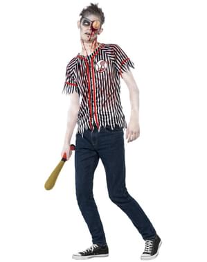 Baseballspiller zombie kostume til mænd