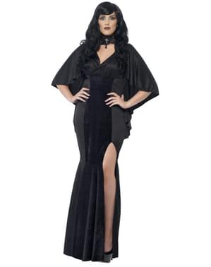 Disfraz de vampiresa voluptuosa para mujer talla grande