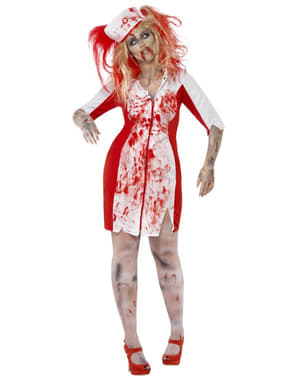 Bayan Kanlı Zombi Hemşire Kostüm