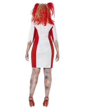 Disfraz de enfermera sangrienta zombie para mujer talla grande